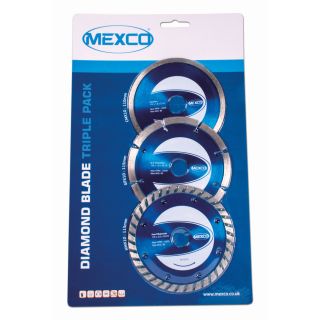 115mm Diamond Blade Triple Pack