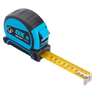 OX Pro Dual Auto Lock Tape Measure - 8m