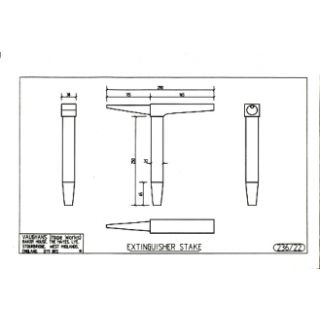 EXTINGUISHER STAKE