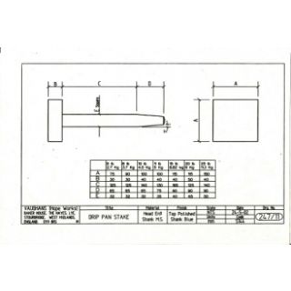 DRIP PAN STAKE (Square)