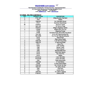 CM600 MELTING & CASTING KIT