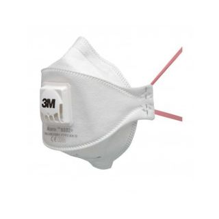 3M AURA FACE MASK FFP3 FOLD FLAT VALVED (10 PER BOX)