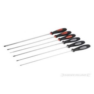 EXTRA LONG SCREWDRIVER SET 6PCE