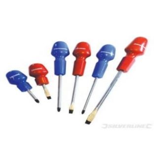 ASSORTED CABINET SCREWDRIVER SET 6 PCE