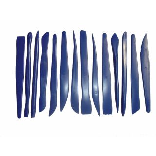 CLAY MODELLING TOOL SET PLASTIC 14 PIECE SET