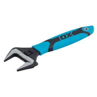OX Pro Series Adjustable Wrench Extra Wide Jaw 8” (200mm)