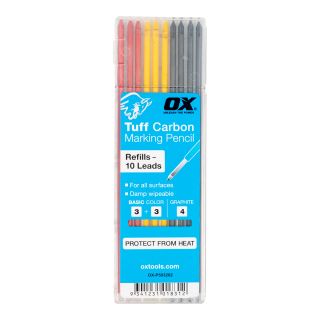 OX Tuff Carbon - Basic Colour & Graphite Lead (10pk)